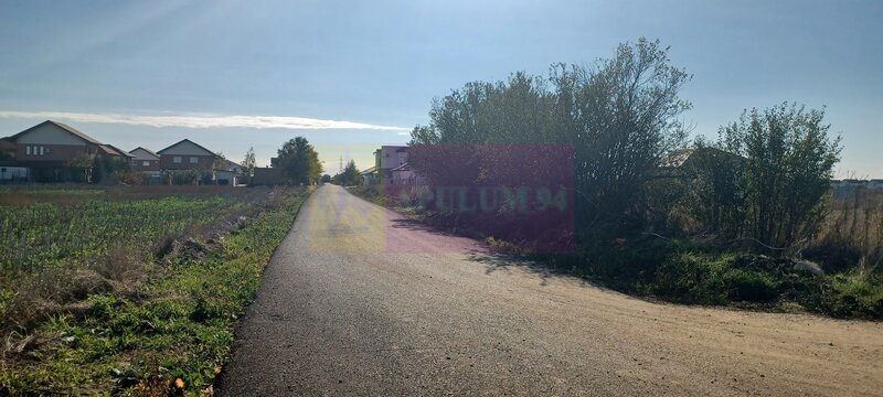 Sabareni, teren rezidential 6290 mp, cu 52m FS, utilitati in apropiere